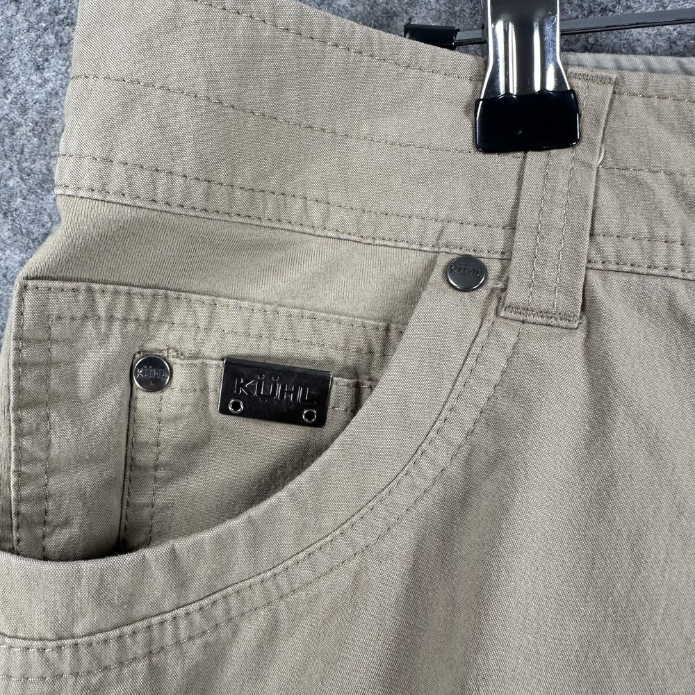 Kuhl RADIKL Pants Mens 36x30 Khaki Stretch Outdoor Hiking Cargo Nylon Tech Trail - Picture 3 of 16